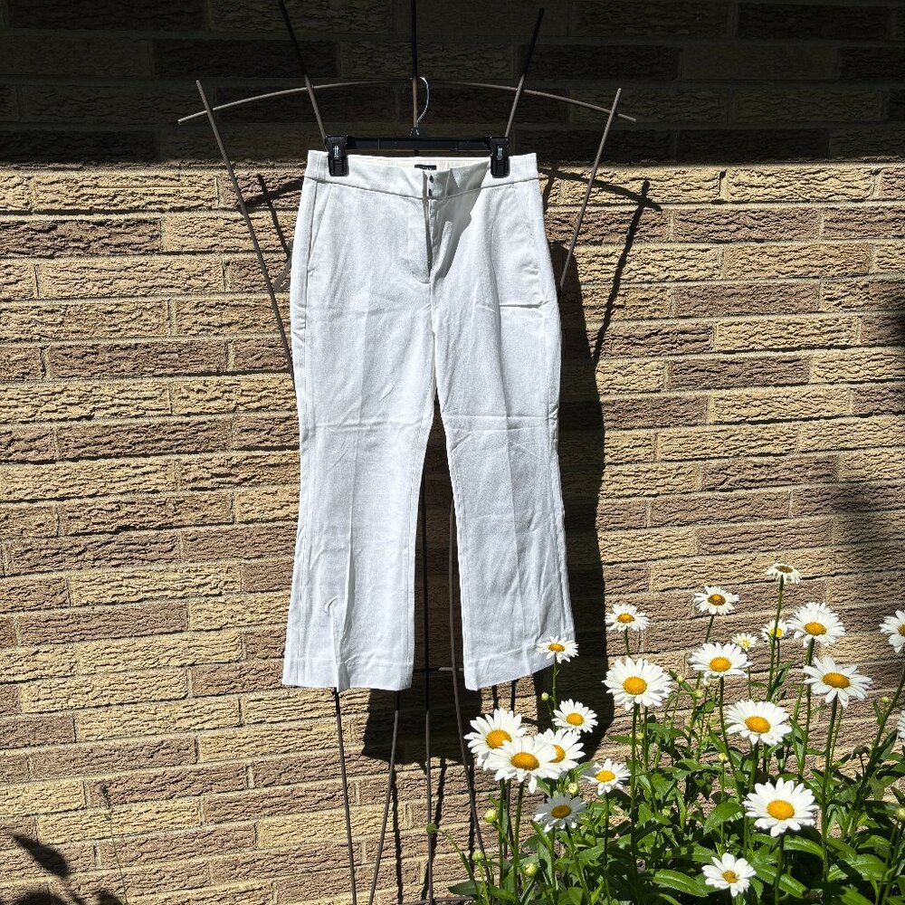 NWT JCrew Factory white pants, size 6